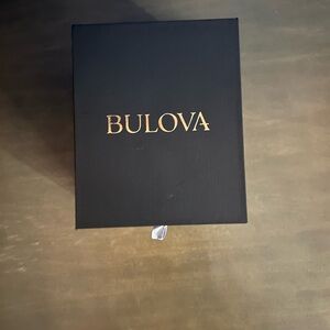 Bulova Black Box with Gold Logo